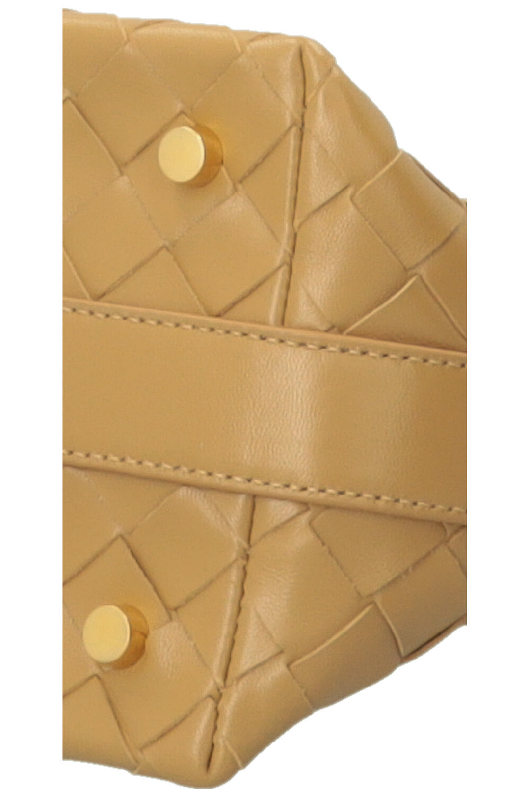 BOTTEGA VENETA Sac Candy Wallace en cuir Intrecciato beige