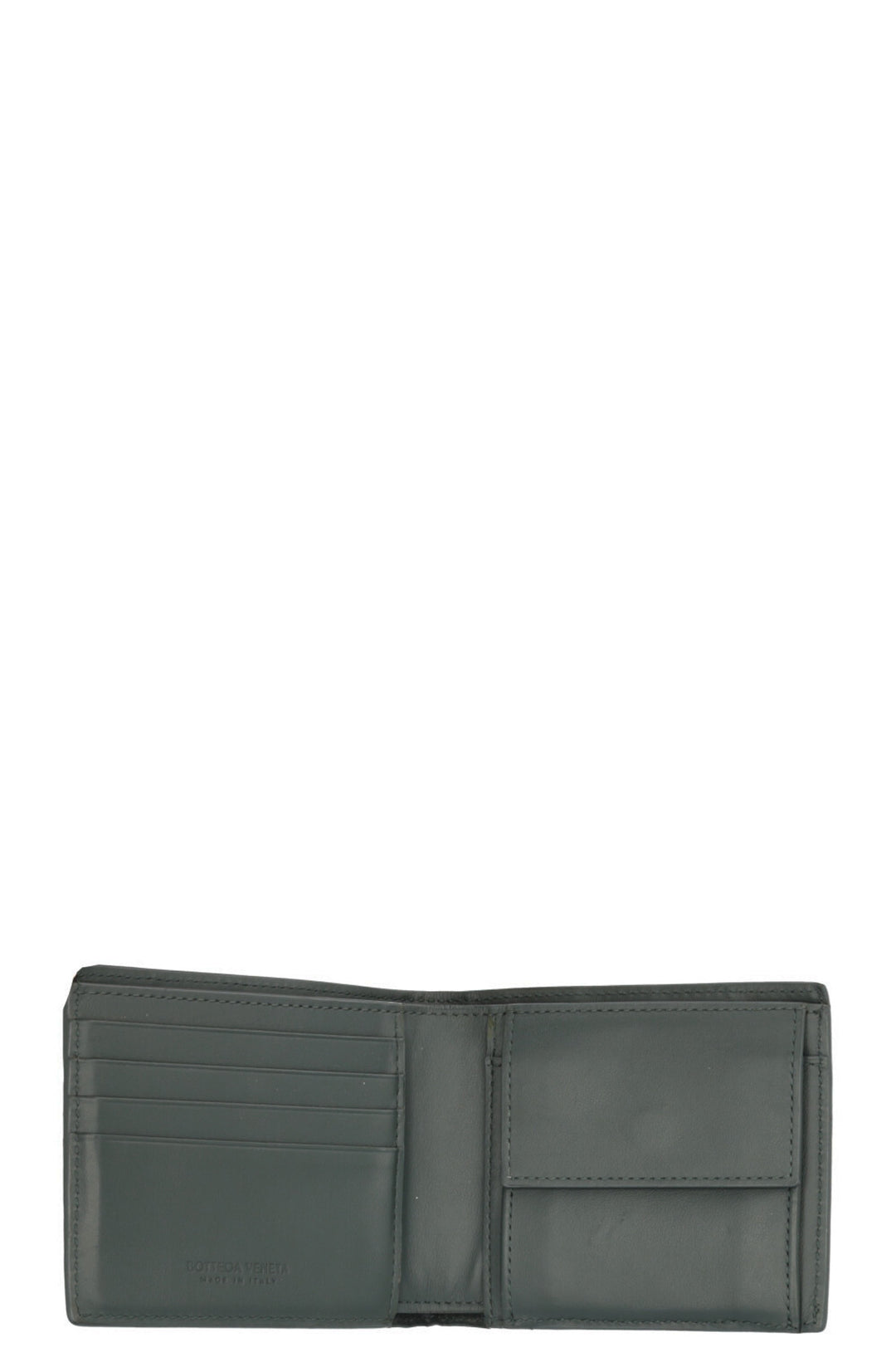 BOTTEGA VENETA Portefeuille Bifold Intrecciato Gris