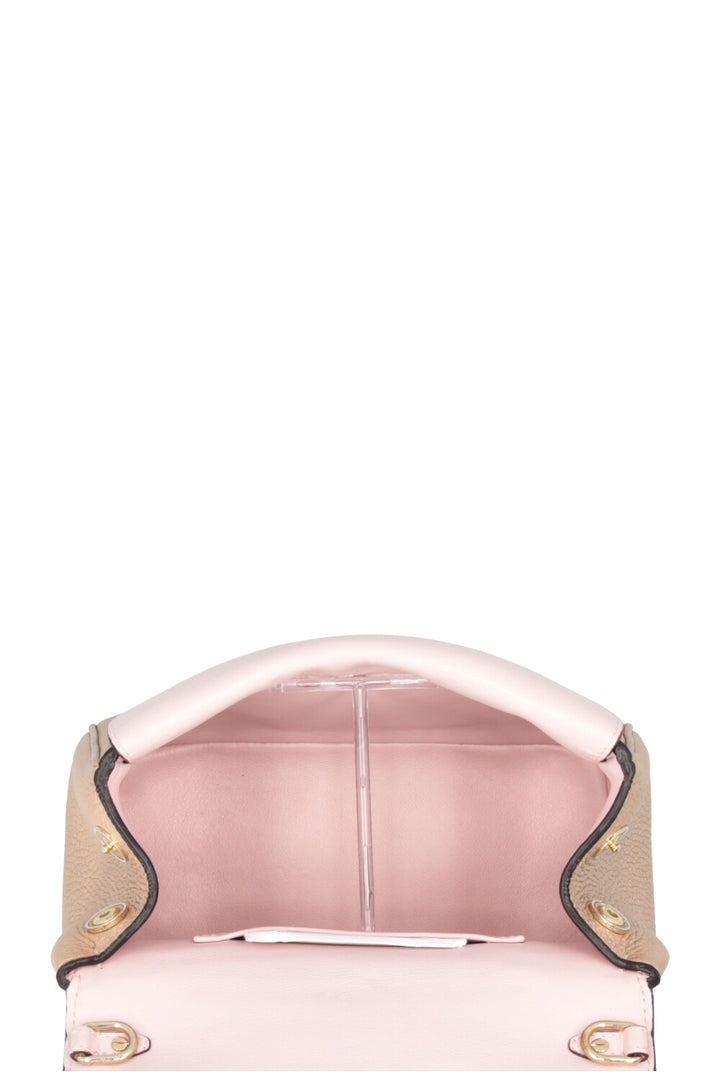 CHRISTIAN DIOR Mini Be Dior Leather Gold Pink