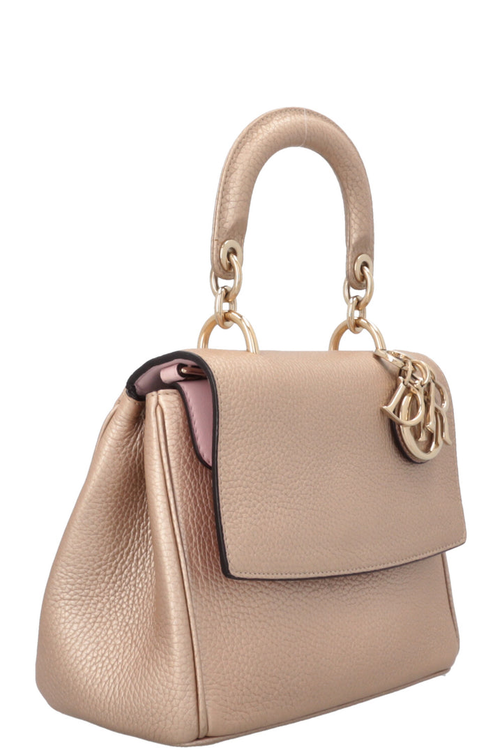 CHRISTIAN DIOR Mini Be Dior Leather Gold Pink