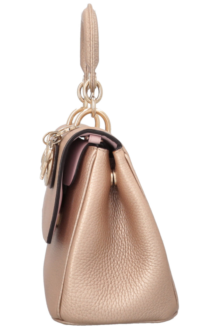 CHRISTIAN DIOR Mini Be Dior Leather Gold Pink