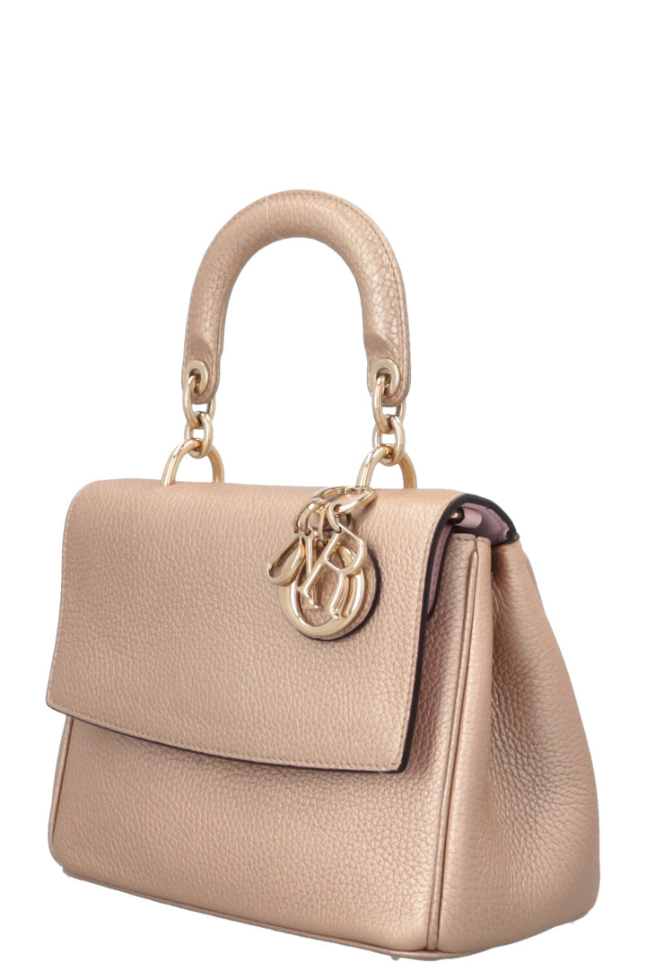 CHRISTIAN DIOR Mini Be Dior Leather Gold Pink