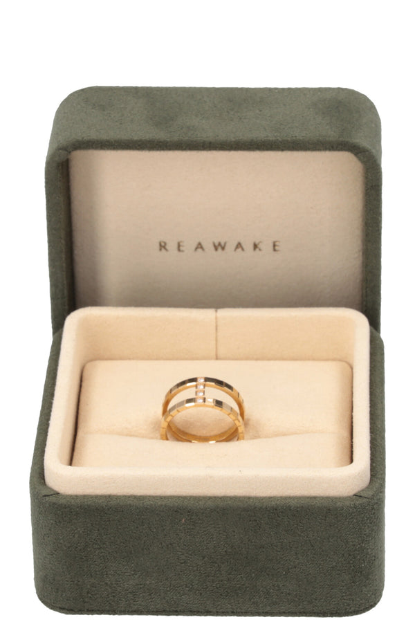 CHOPARD Ice Cube Double Ring 18k Yellow Gold