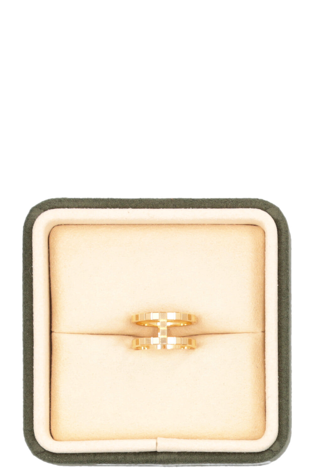 CHOPARD Ice Cube Double Ring 18k Yellow Gold