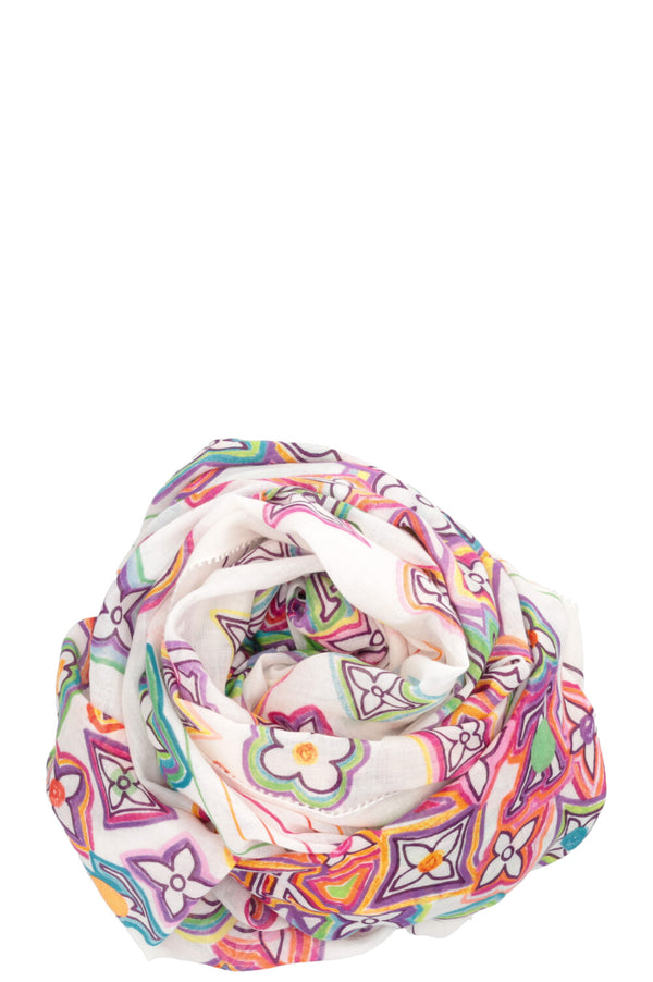 LOUIS VUITTON Candy Scarf White Multicolor