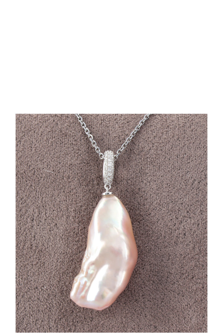 KURZ MOP Diamond Necklace 18k White Gold