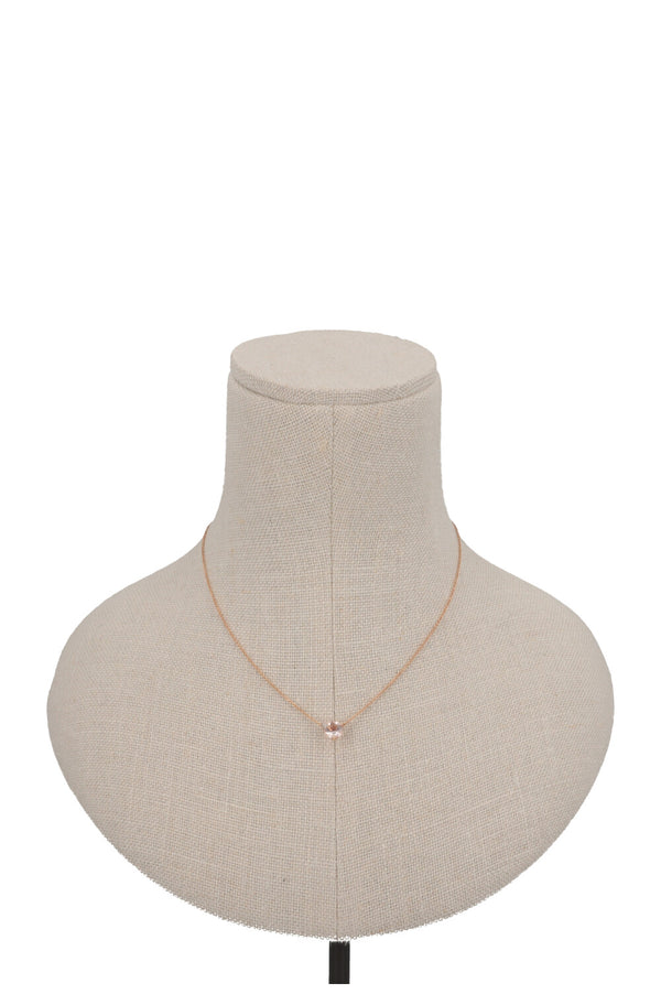 Collier BUCHERER Peekaboo en morganite et or rose 18 carats