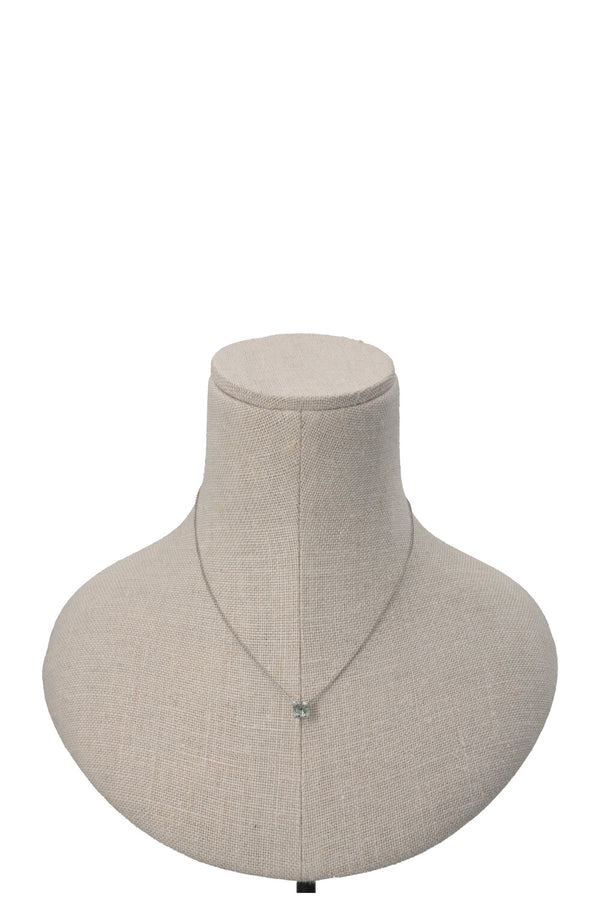 Collier BUCHERER Peekaboo Prasiolite en or blanc 18 carats