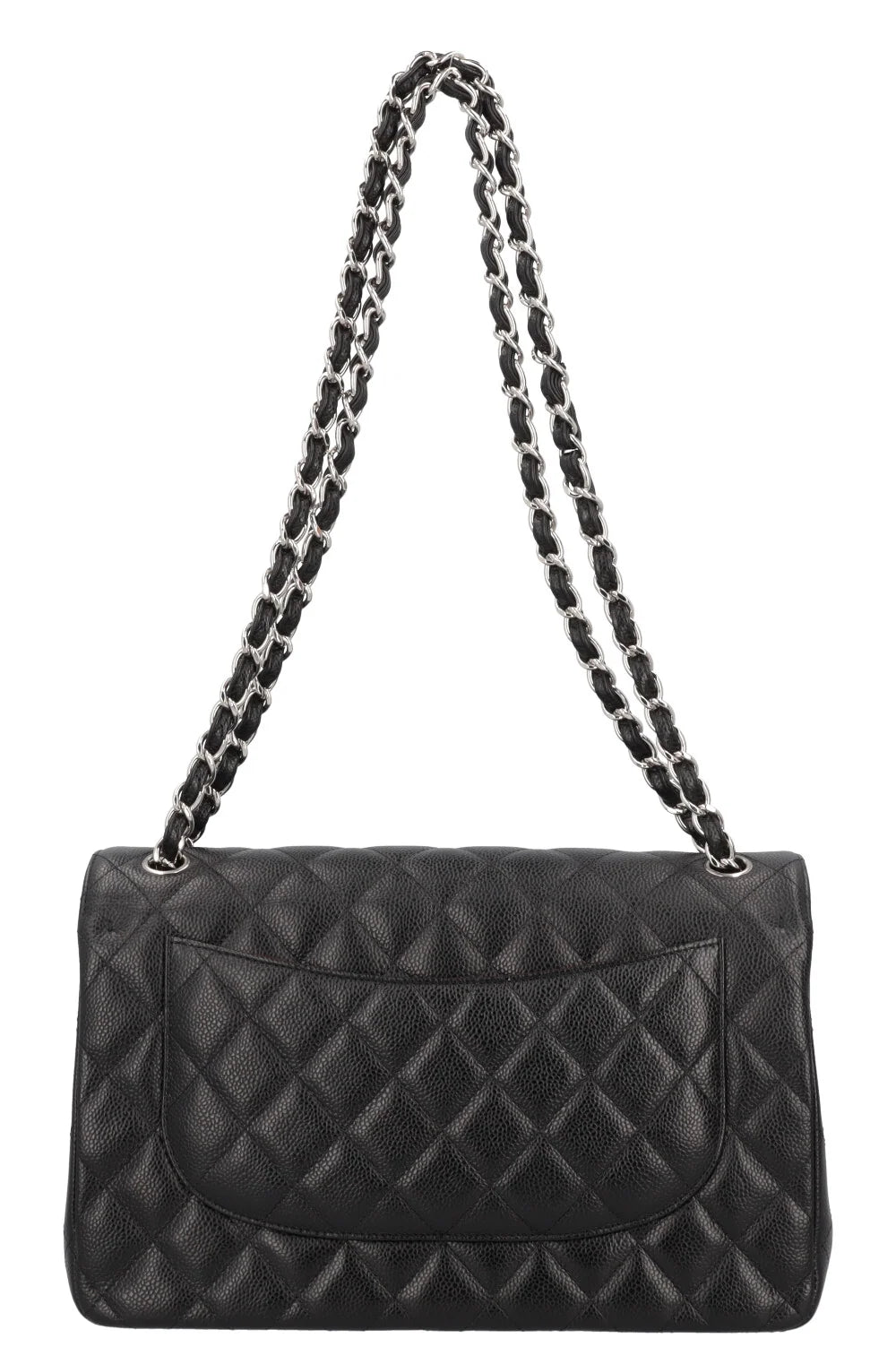 CHANEL Grand Classique Double Rabat Cuir Caviar Noir
