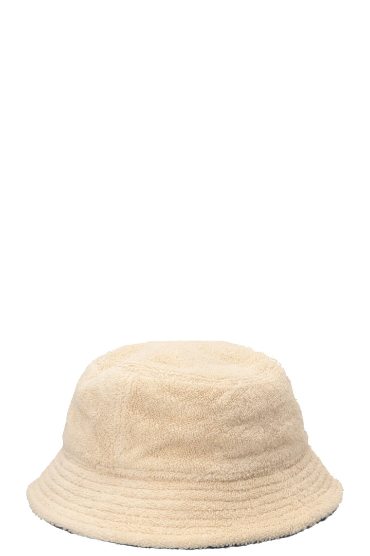 CHANEL Bucket Hat Terry Cloth Beige