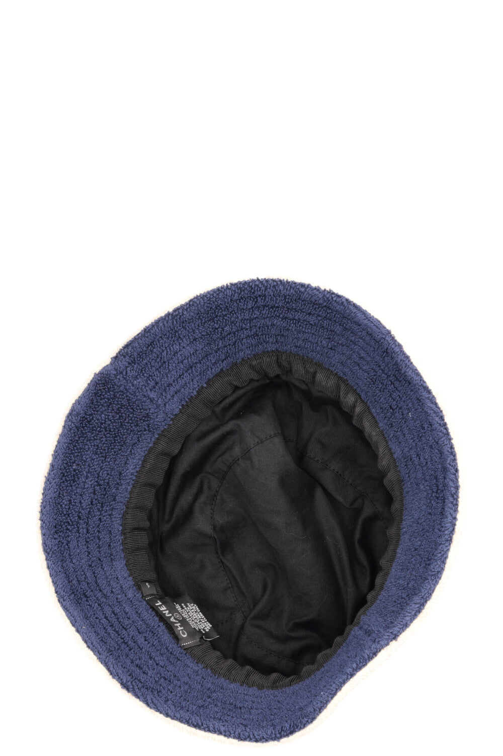 CHANEL Bucket Hat Terry Cloth Beige