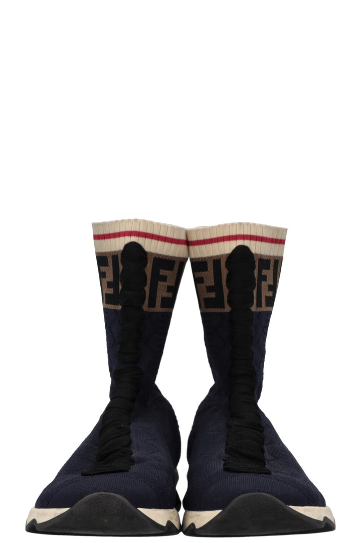FENDI Sock Sneakers Logo Blue