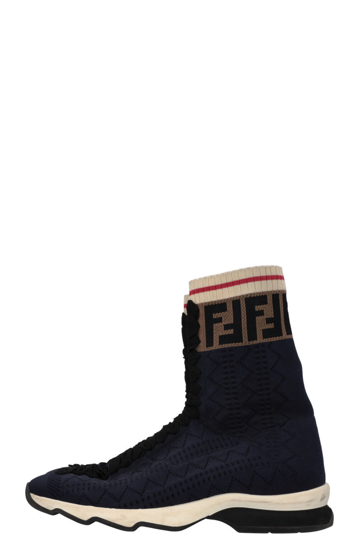 FENDI Sock Sneakers Logo Blue