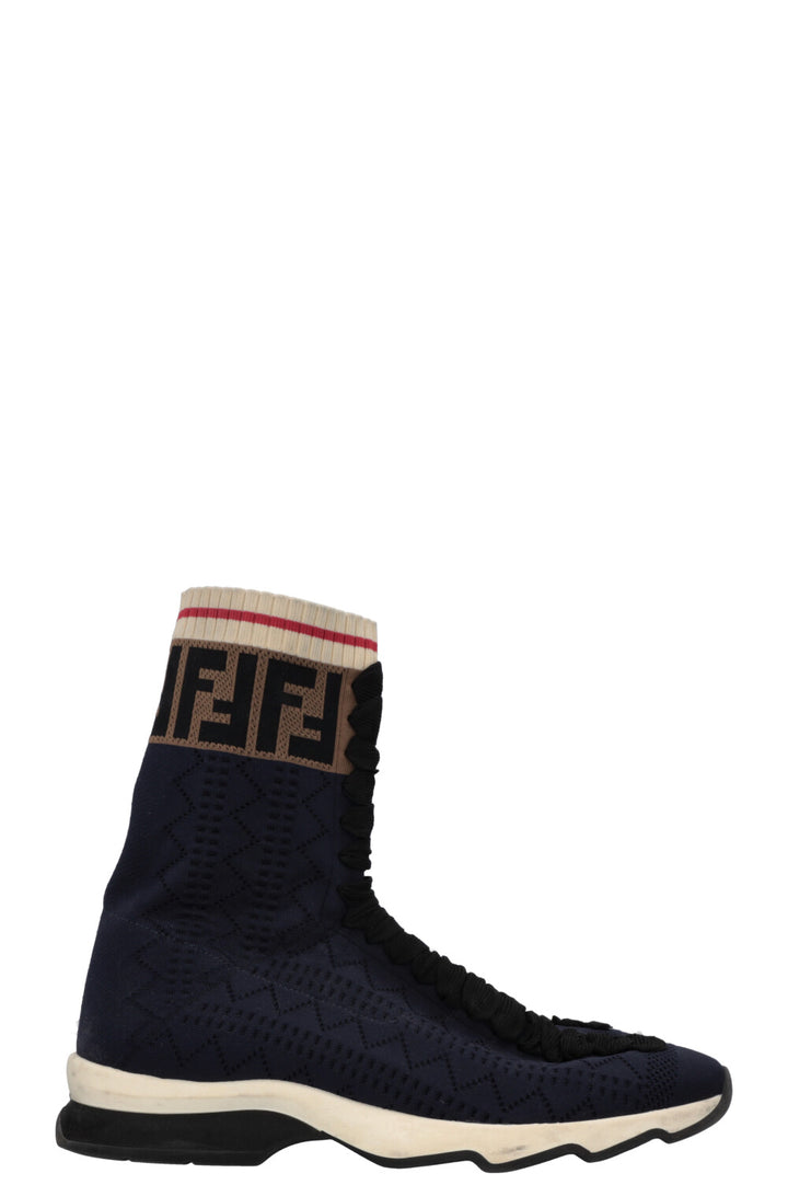 FENDI Sock Sneakers Logo Blue