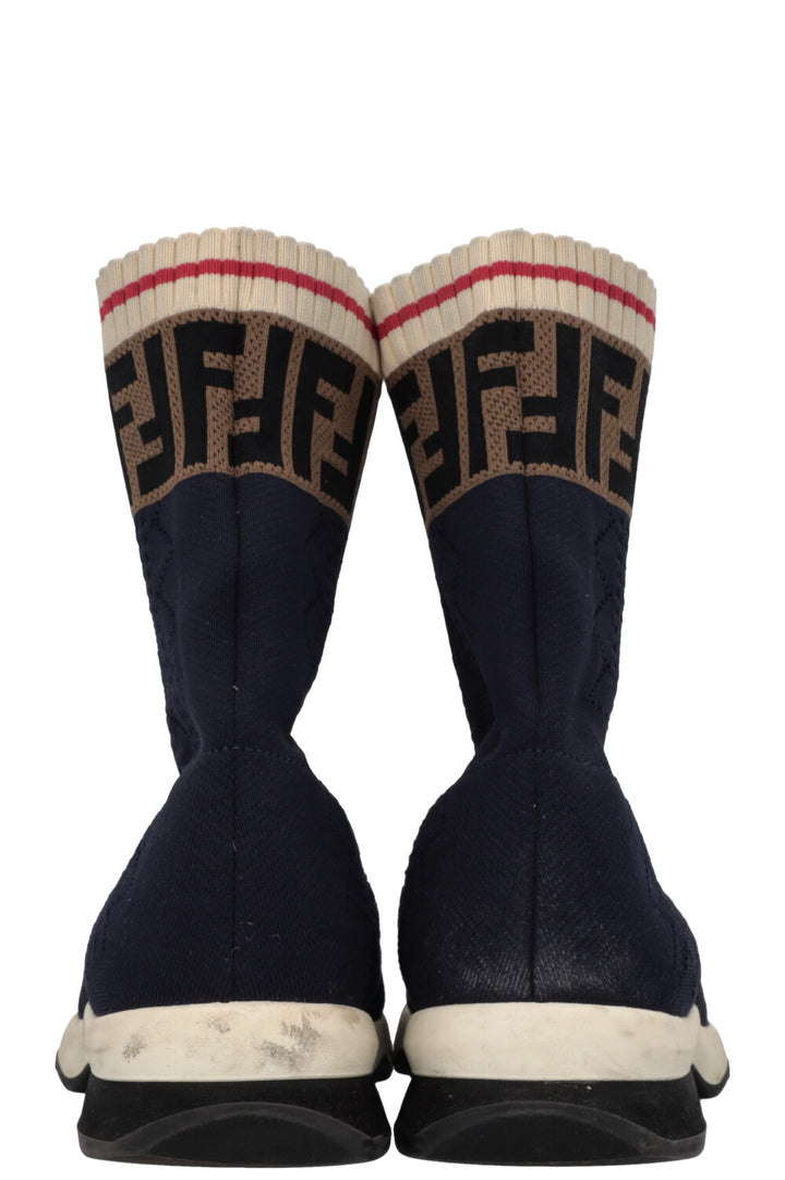 FENDI Sock Sneakers Logo Blue