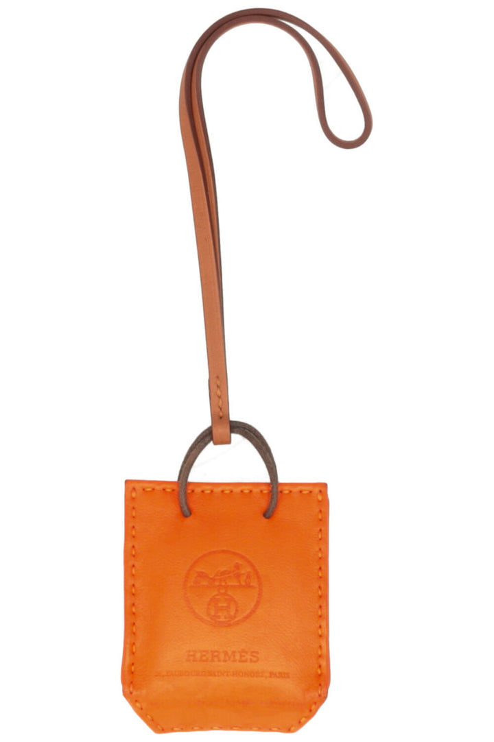 HERMÈS Sac Bag Charm Orange