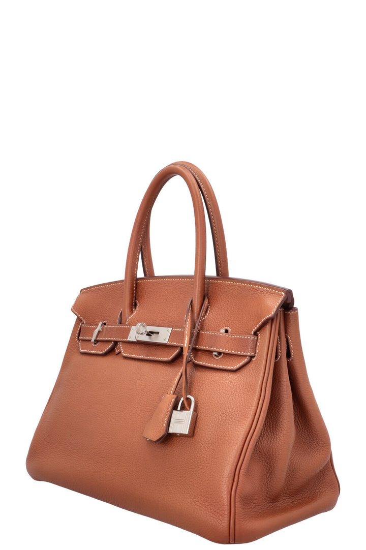 HERMÈS Birkin 30 Retourne Barenia Faubourg Fauve