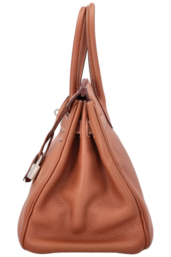 HERMÈS Birkin 30 Retourne Barenia Faubourg Fauve