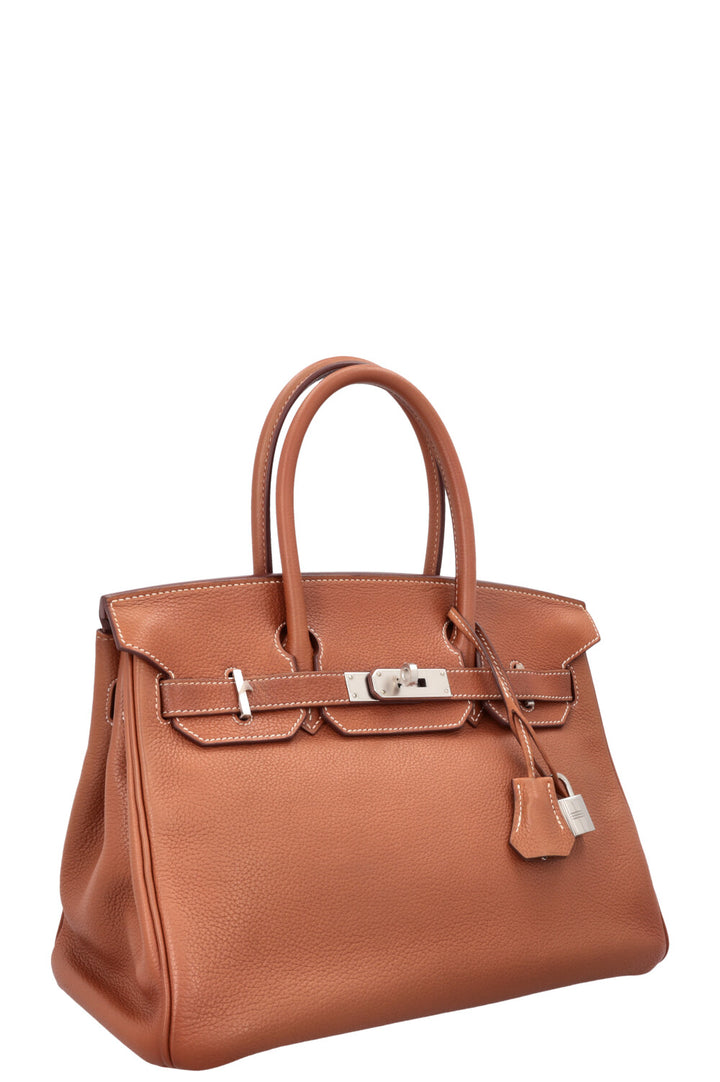 HERMÈS Birkin 30 Retourne Barenia Faubourg Fauve