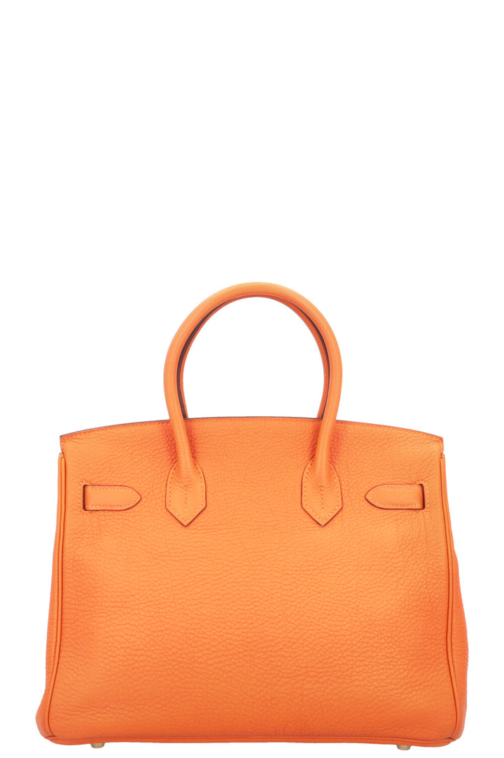 HERMÈS Birkin 30 Retourne Togo Orange