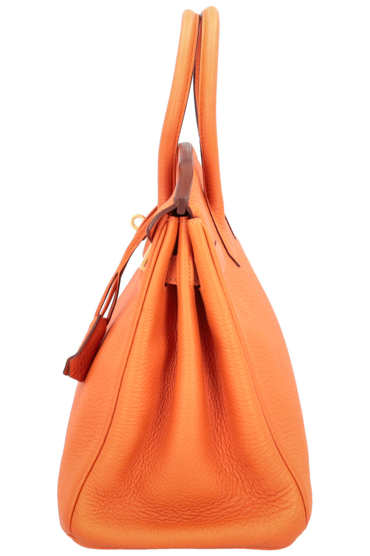 HERMÈS Birkin 30 Retourne Togo Orange