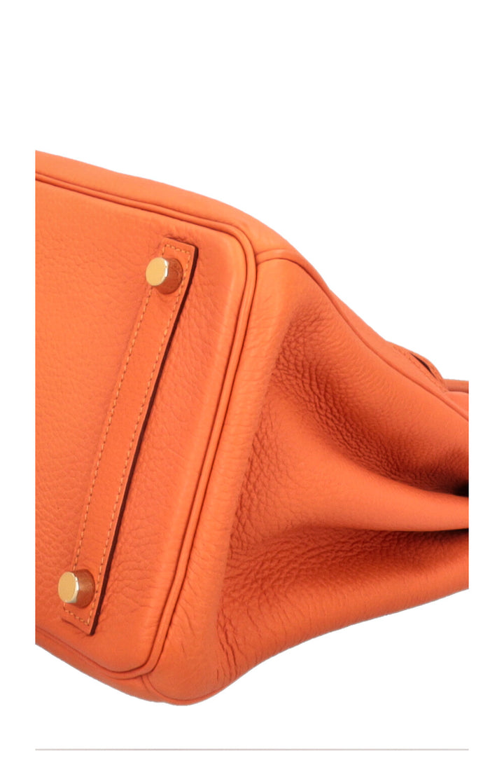 HERMÈS Birkin 30 Retourne Togo Orange
