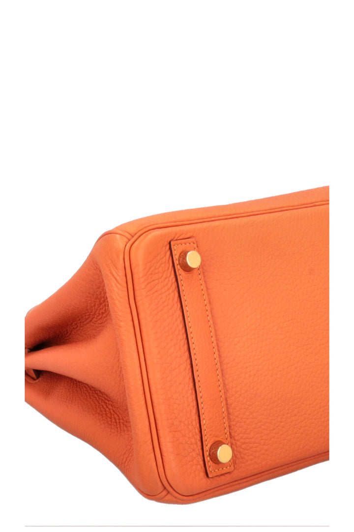 HERMÈS Birkin 30 Retourne Togo Orange
