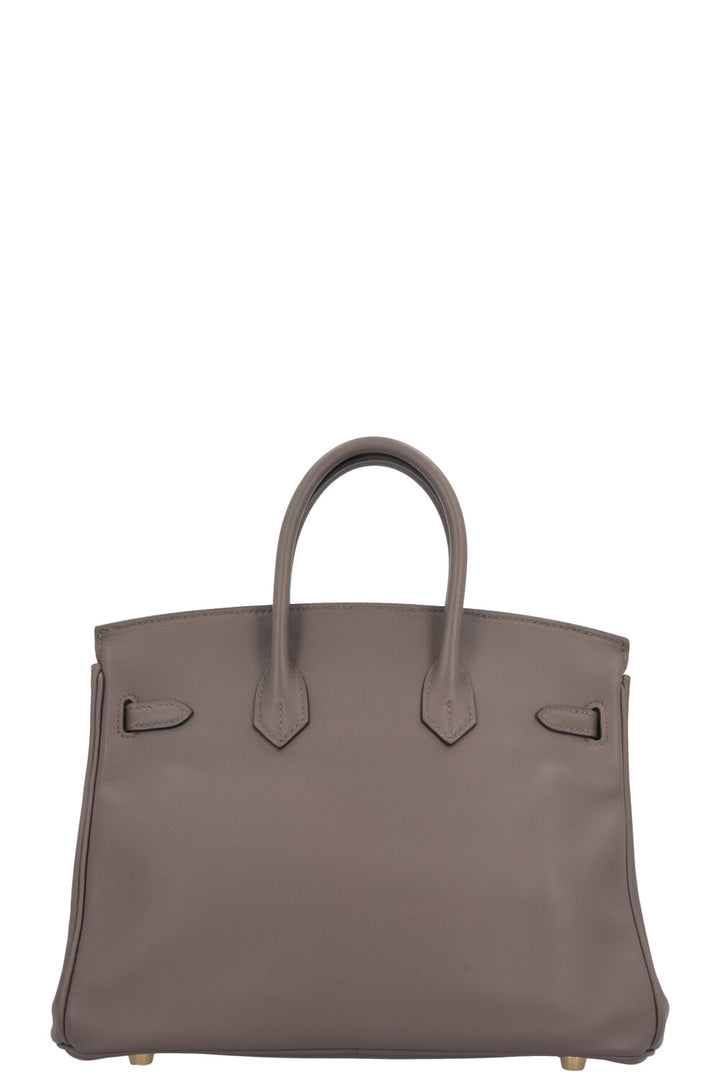 HERMÈS Birkin 25 Return Swift Étain Or