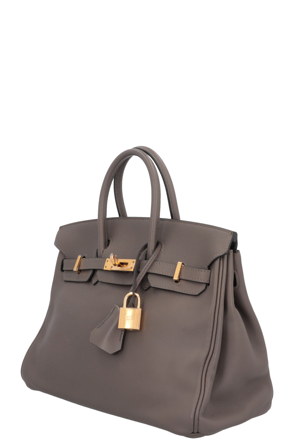 HERMÈS Birkin 25 Return Swift Étain Or