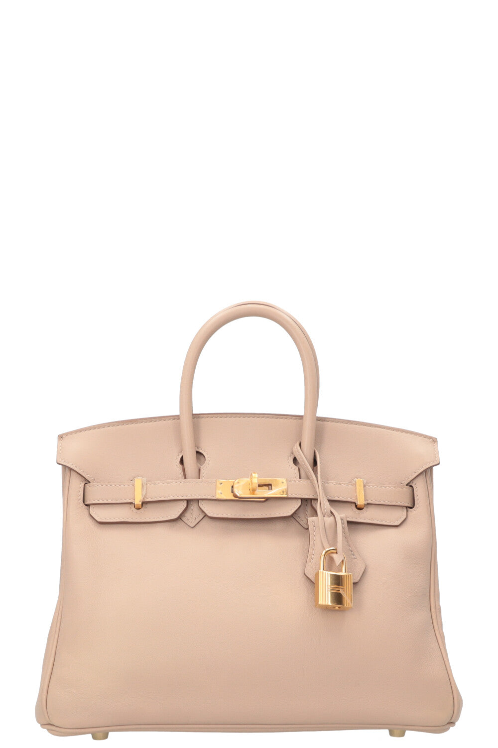 HERMÈS Birkin 25 Retourne Swift Argile Gold