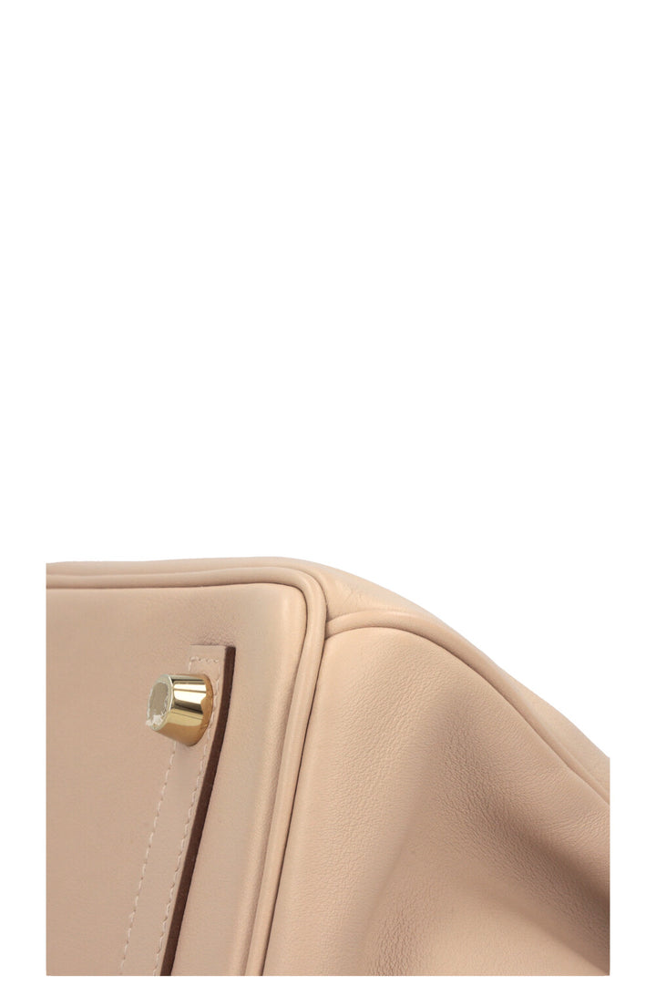 HERMÈS Birkin 25 Retourne Swift Argile Gold