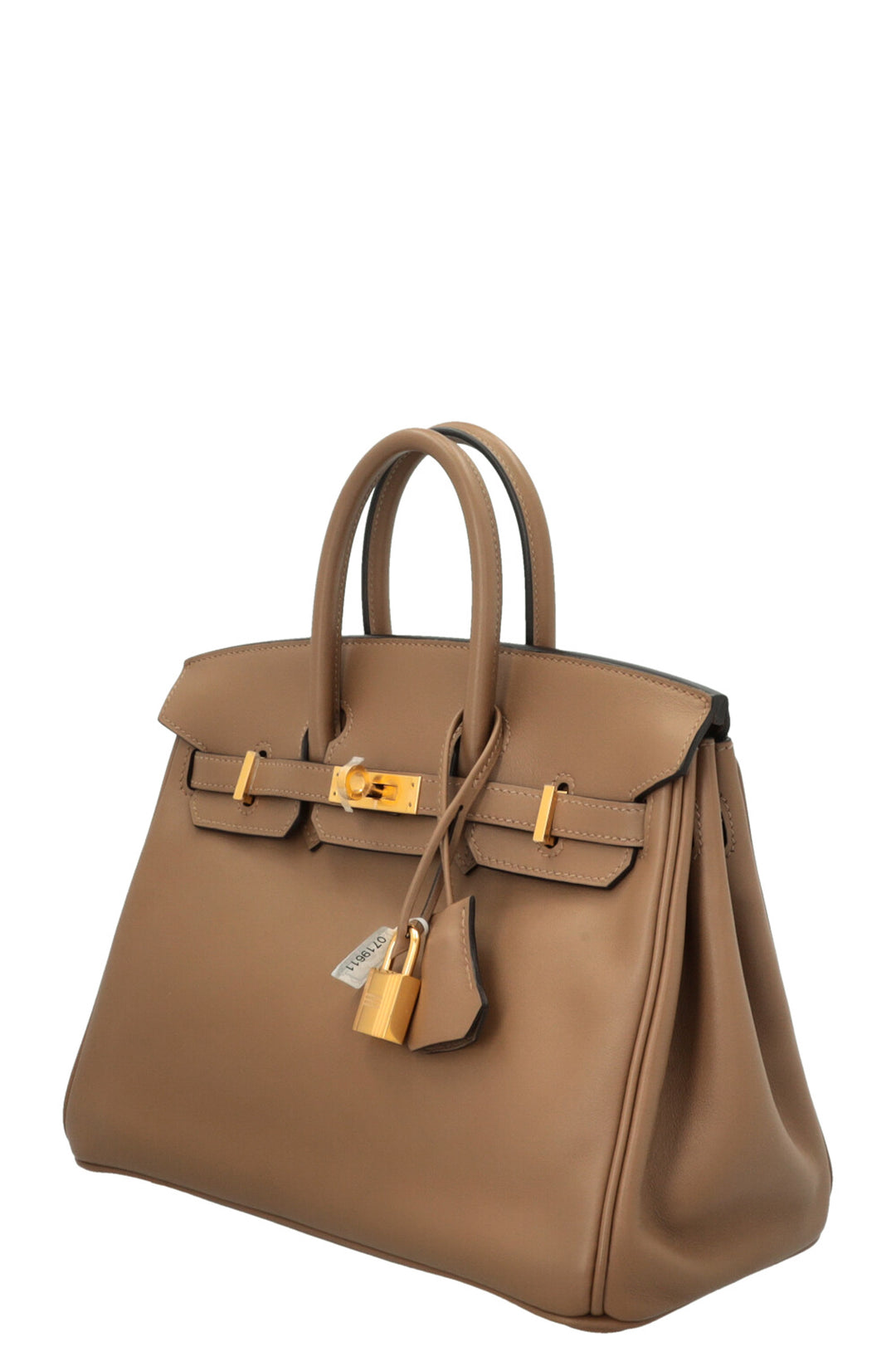 HERMÈS Birkin 25 Retourne Swift Beige De Weimar