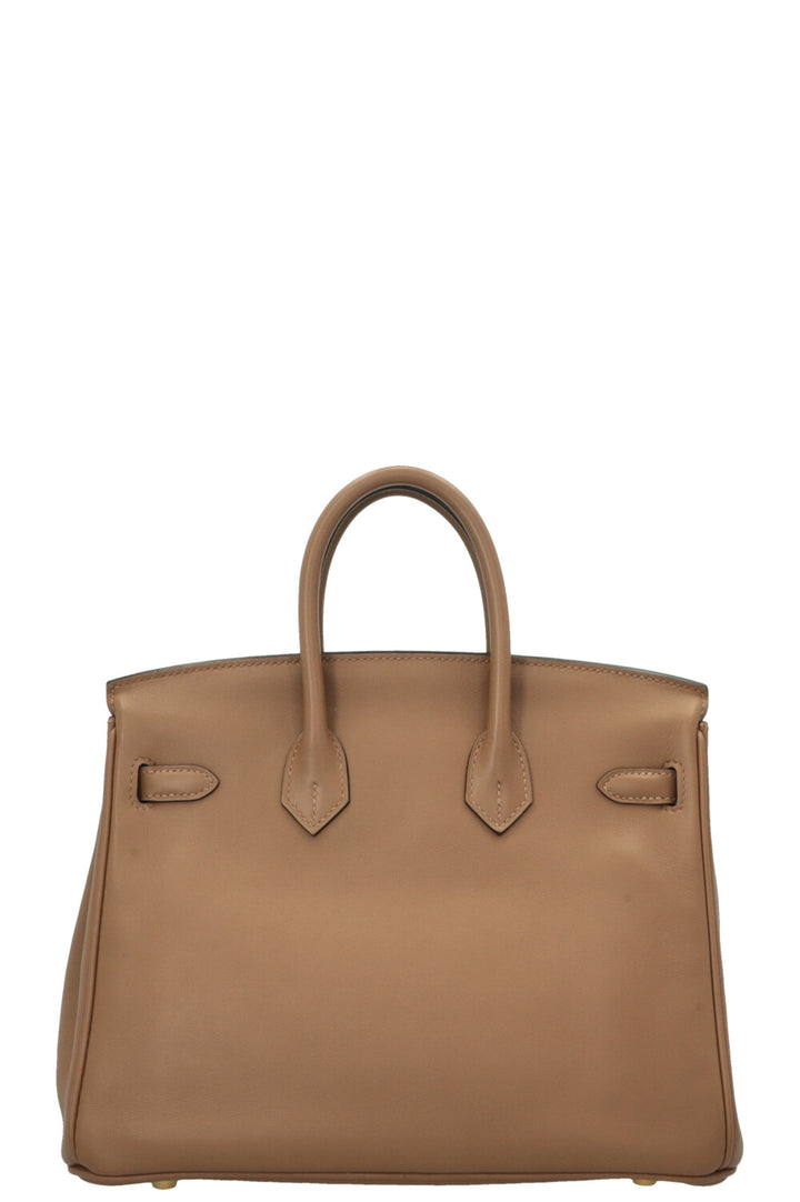 HERMÈS Birkin 25 Retourne Swift Beige De Weimar