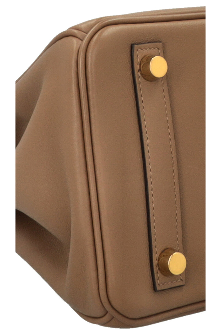 HERMÈS Birkin 25 Retourne Swift Beige De Weimar