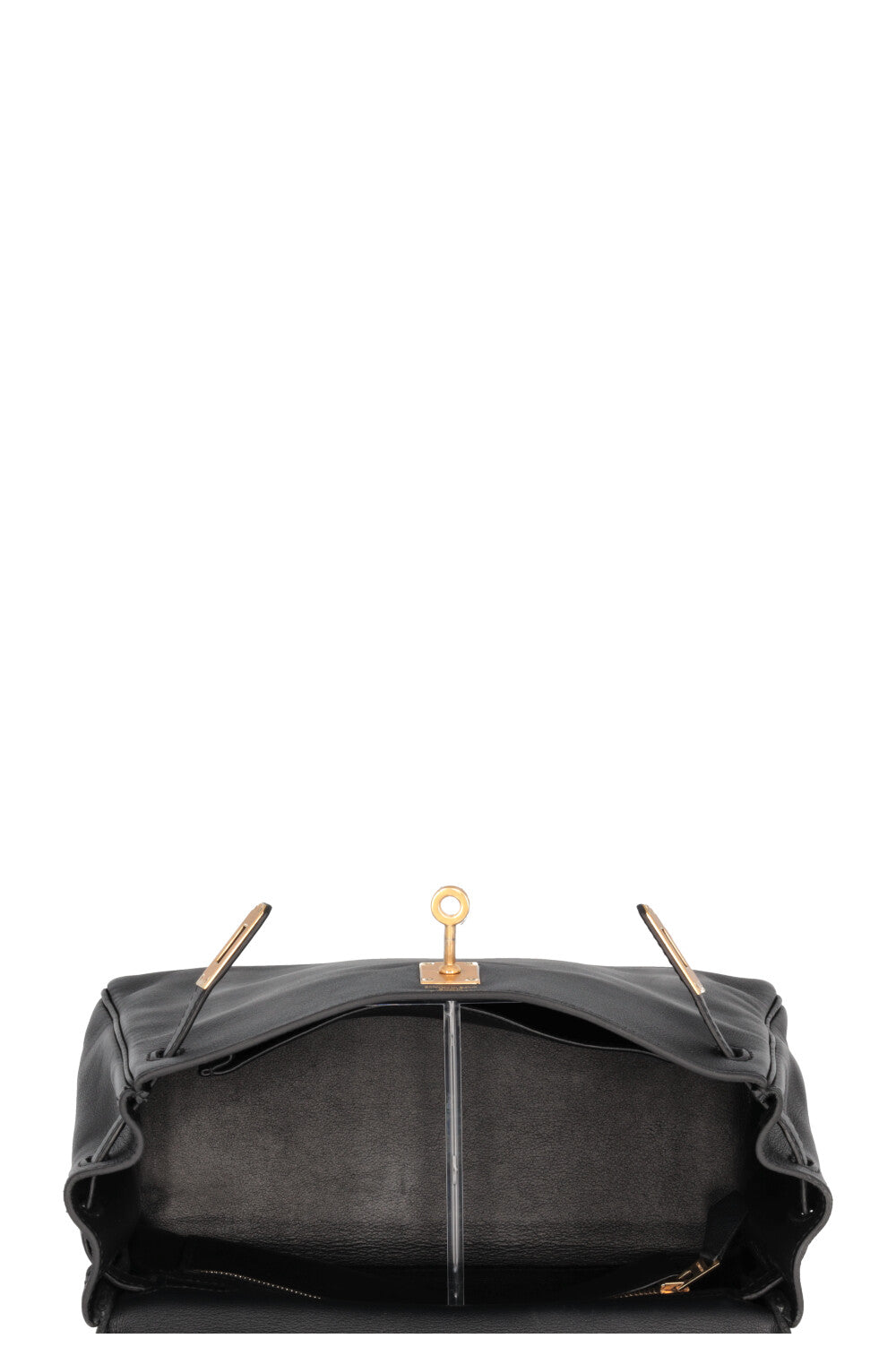 HERMÈS Kelly 25 Retourne Swift Noir