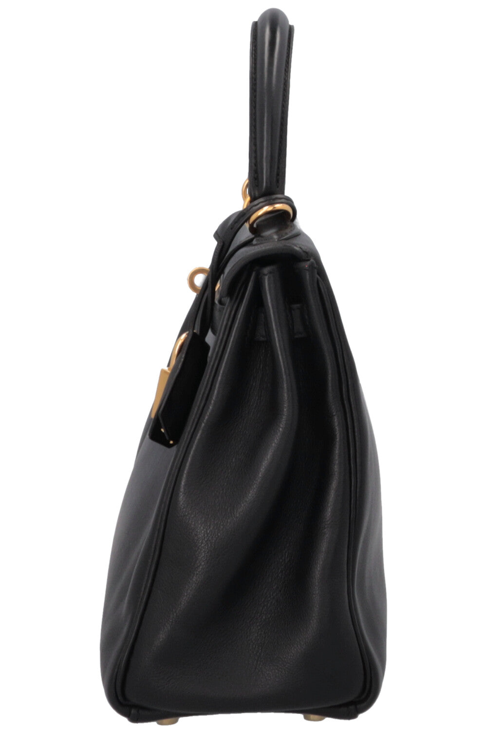 HERMÈS Kelly 25 Retourne Swift Noir