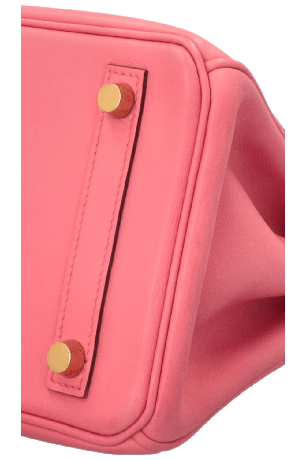 HERMÈS Birkin 25 Retourne Swift Rose Lipstick