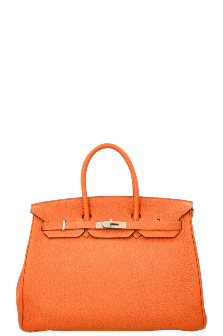 HERMÈS Birkin 35 Retourne Togo Orange