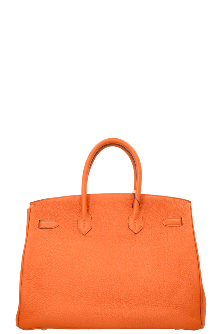 HERMÈS Birkin 35 Retourne Togo Orange