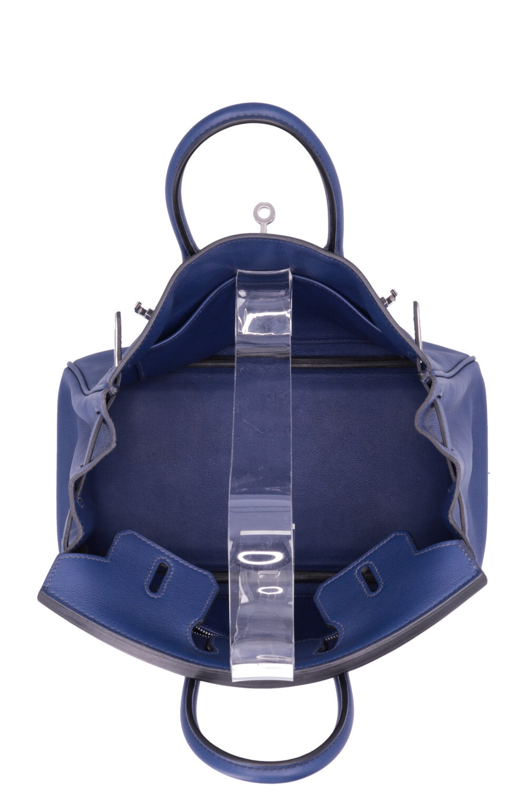 HERMÈS Birkin 25 Retourne Swift Bleu Saphir