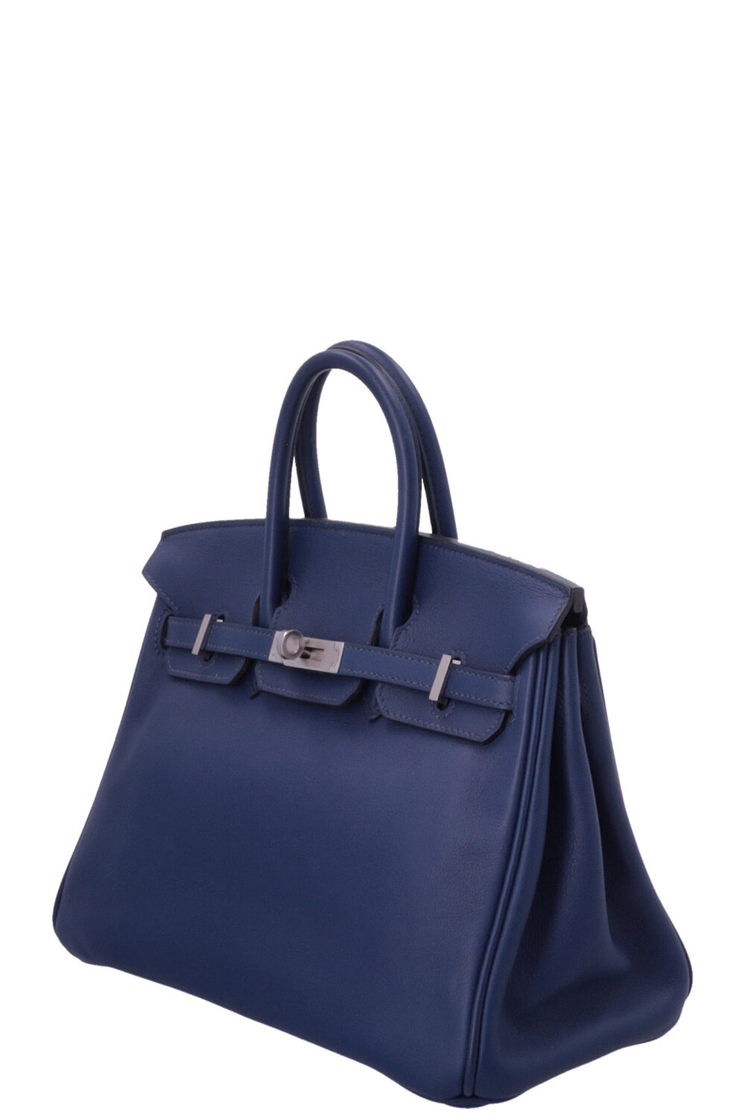 HERMÈS Birkin 25 Retourne Swift Bleu Saphir