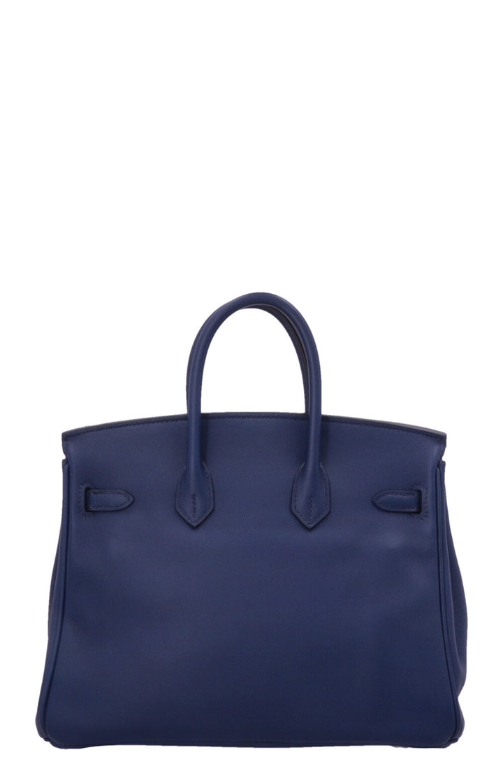 HERMÈS Birkin 25 Retourne Swift Bleu Saphir