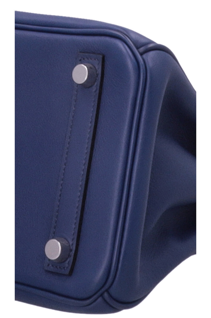 HERMÈS Birkin 25 Retourne Swift Bleu Saphir