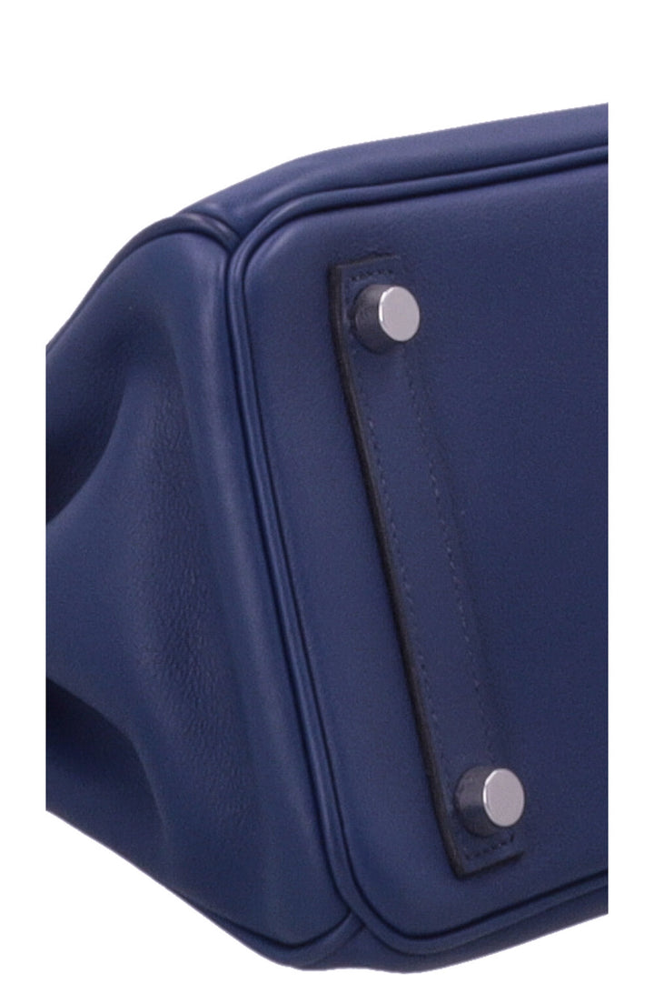 HERMÈS Birkin 25 Retourne Swift Bleu Saphir