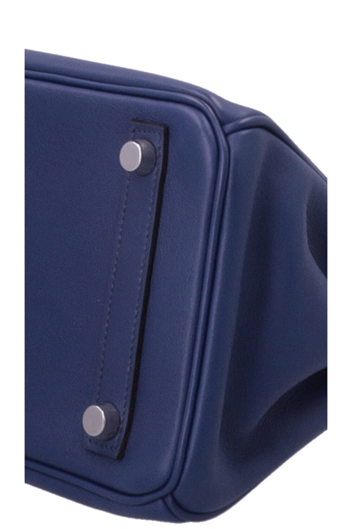 HERMÈS Birkin 25 Retourne Swift Bleu Saphir