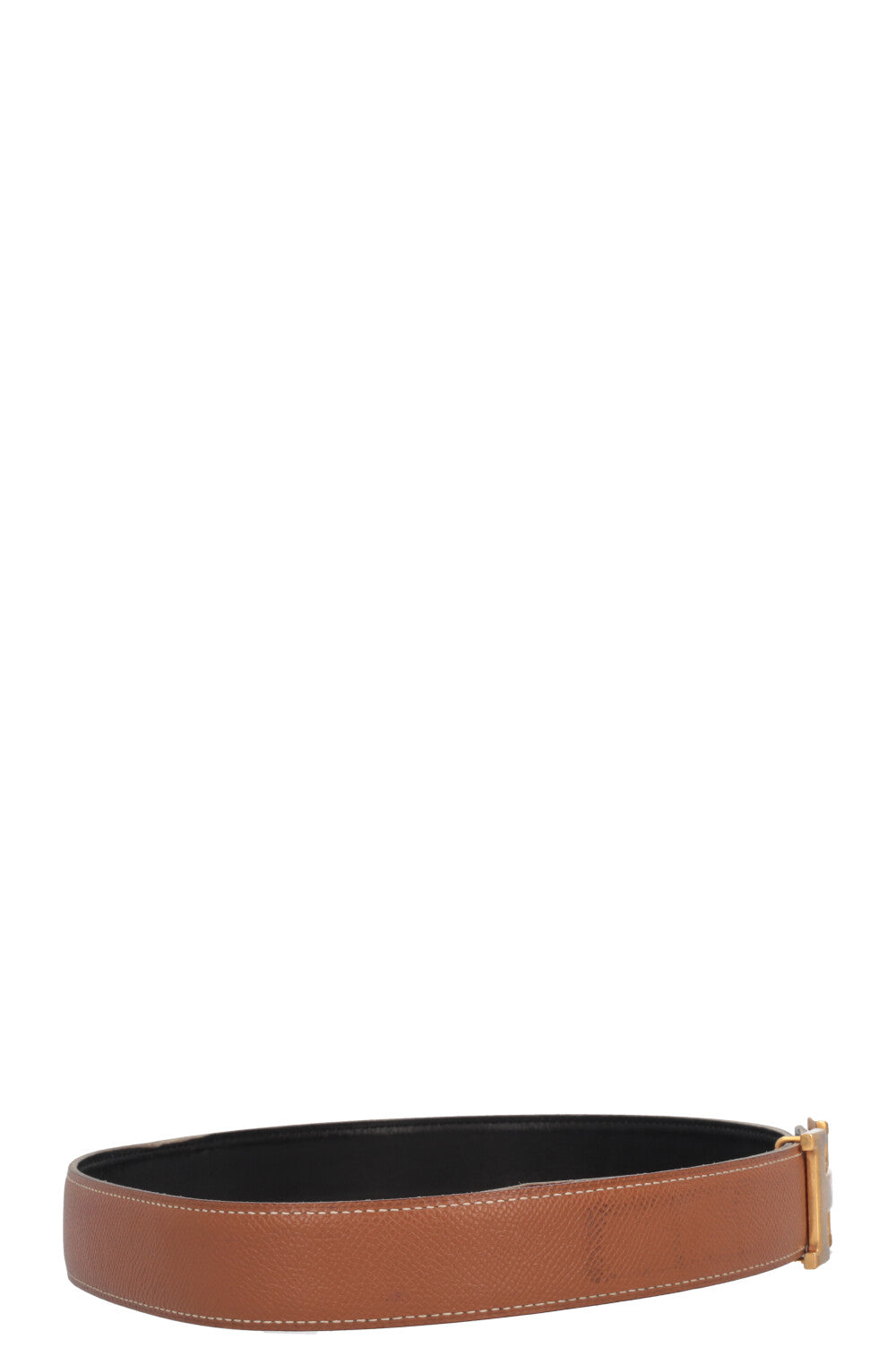 Ceinture HERMÈS H 32 Gold Noir