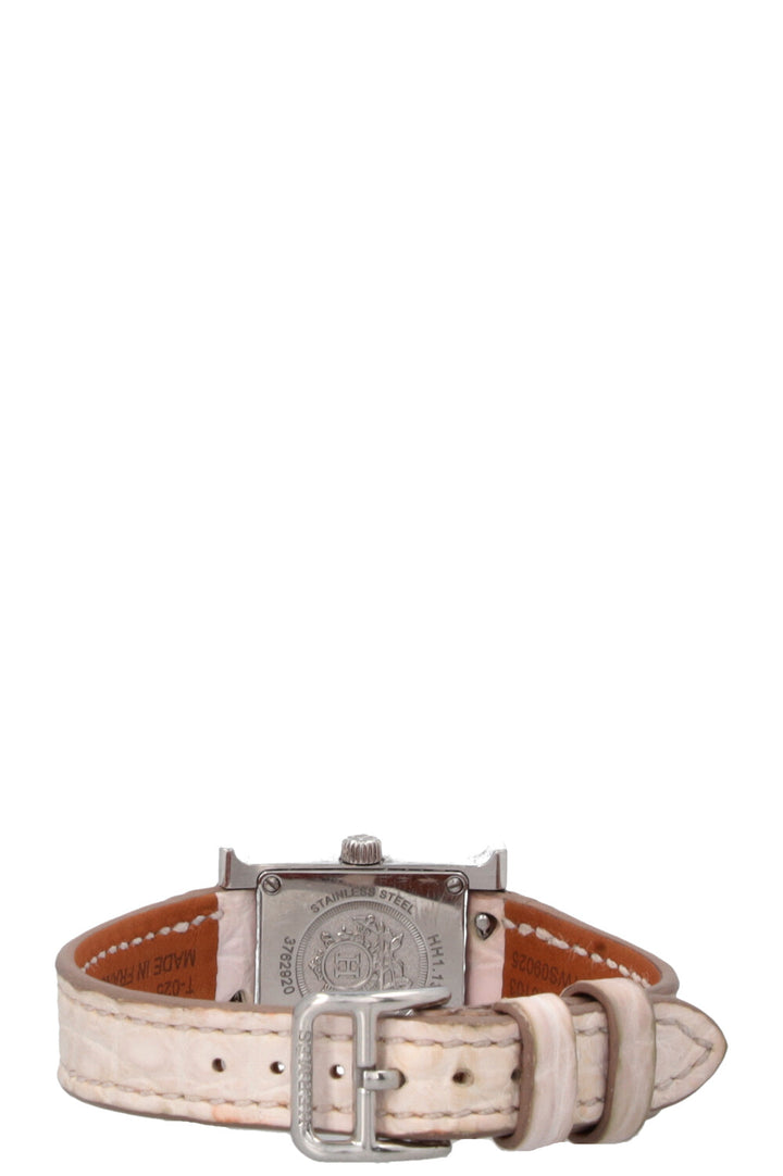 HERMÈS Mini Heure H Diamants Alligator