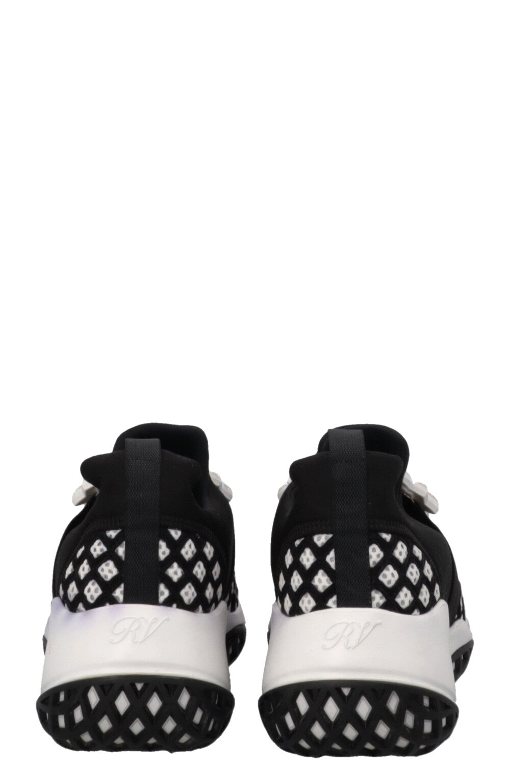 ROGER VIVIER Viv' Run Strass Buckle Sneakers Black