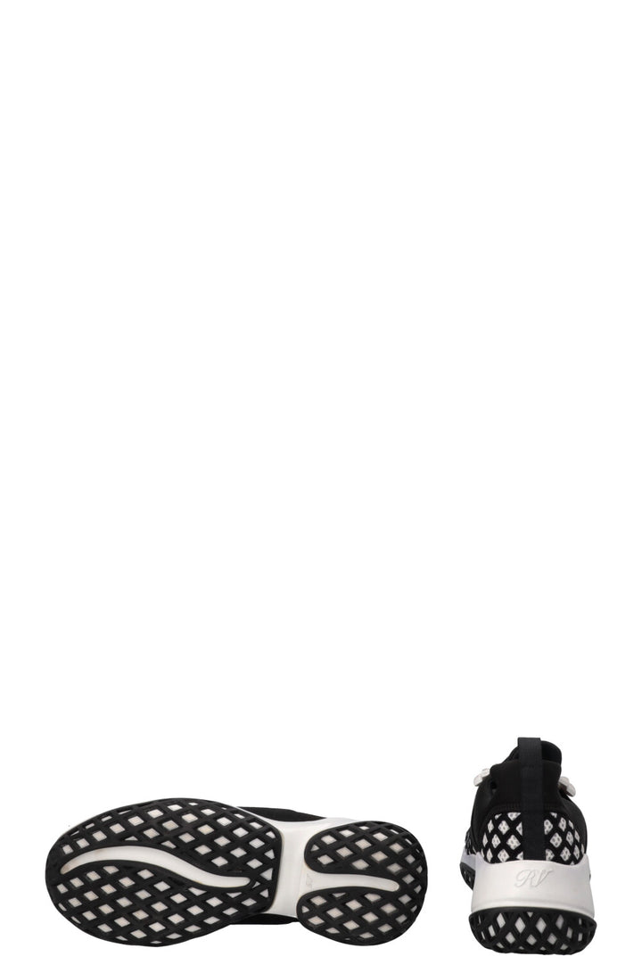 ROGER VIVIER Viv' Run Strass Buckle Sneakers Black