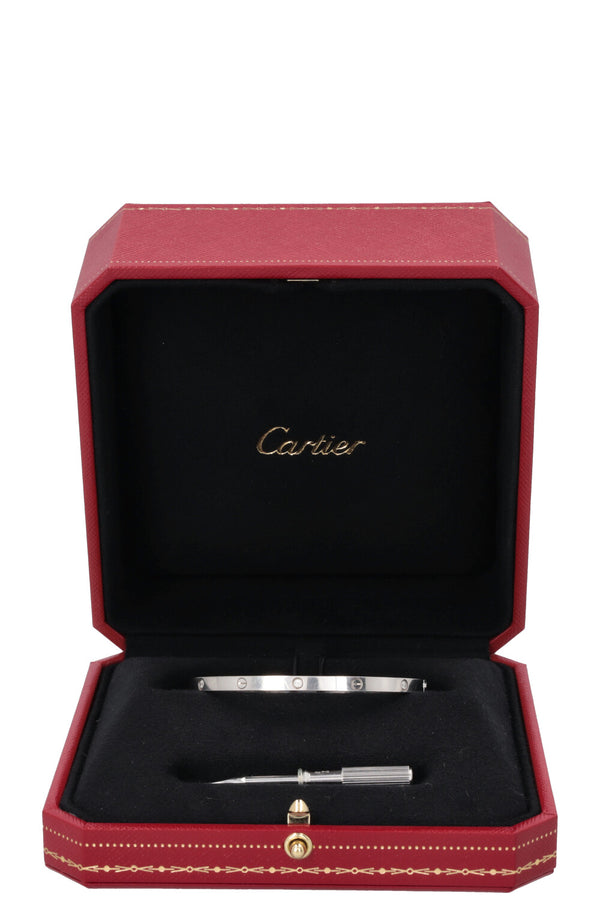 Bracelet CARTIER Small Love en or blanc 18 carats avec 6 diamants